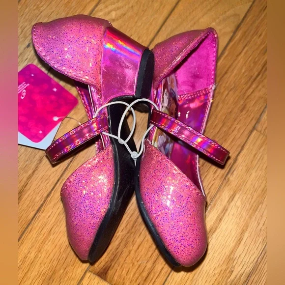 Disney Princess Toddler Girls Pink/Purple Giltter Dress Pumps Shoes Sz 7 - Picture 6 of 7